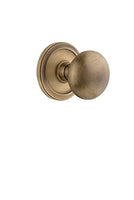 Grandeur 820266 Circulaire Rosette Privacy with Fifth Avenue Knob in Vintage Brass, 2.75