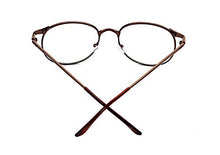 Load image into Gallery viewer, Flowertree S3115 Metal Frame Engraved Detail Side Round Eyeglasses (brown, 0)
