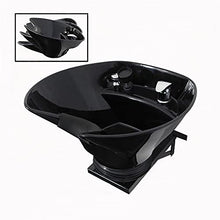 Load image into Gallery viewer, Adjustable Wall-Mounted Tilting Shampoo Bowl, Black Salon Sink, Beauty Salon Equipment for Hair Stylists - TLC-B36-WT - eMark Beauty
