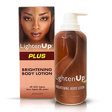 Load image into Gallery viewer, LightenUp, Skin Brightening Lotion - 13.5 Fl oz / 400ml - Hyperpigmentation Body Cream , Helps to Fade Dark Spot on: Body, Knees, Elbows, Hands, Underarms, with Jamaican Castor Oil and Shea Butter
