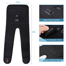 Load image into Gallery viewer, Heated Pad Heat Therapy Knee Wrap Brace Thermotherapy Heating Pad with Pocket for Cold Compress Knee
