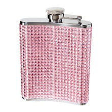Load image into Gallery viewer, Oggi Glitter and Glitz Stainless Steel Hip Flask, Pink
