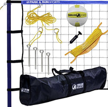 Load image into Gallery viewer, Park &amp; Sun Sports Spiker Sport: Portable Outdoor Volleyball Net System, Blue, 32L x 3H feet
