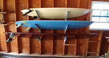 Load image into Gallery viewer, StoreYourBoard Metal Surfboard Storage Rack, 4 Surf Adjustable Home Wall Mount
