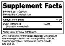 Load image into Gallery viewer, Nutricost Wormwood Capsules 450mg 120 Capsules - Vegetarian Caps, Gluten Free and Non-GMO
