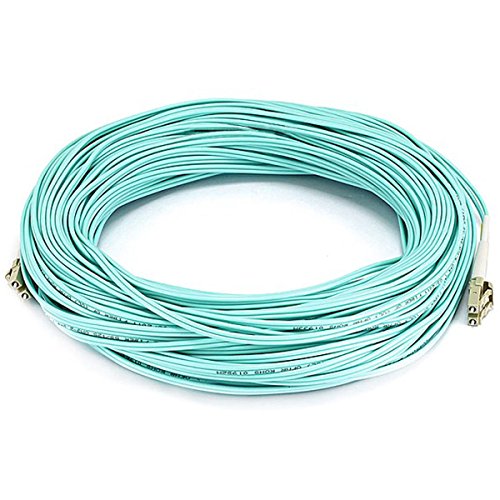 Monoprice 10Gb Fiber Optic Cable, LC/LC, Multi Mode, Duplex - 40 Meter (50/125 Type) - Aqua
