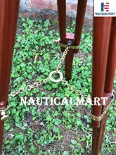 Load image into Gallery viewer, Nauticalmart Vintage Nautical 18&quot; Brass and Wood Telescope with Wooden Stand
