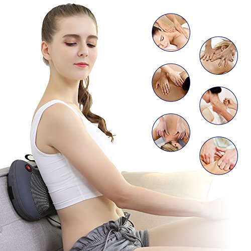 NURSAL Neck Shoulder Massager Pillow for pain relief, Shiatsu Deep Tis –  NineCentral - Europe